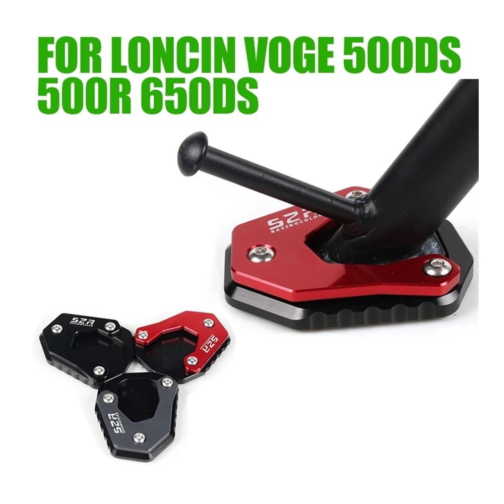 Seitenständer Platte Für 500 R 650 DS 500DS 500R 650DS Motorrad Kickstand Seitenständer Seitenständerverlängerung Vergrößerungspad Fußablageplatte