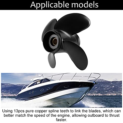Yctze-propeller, Buitenboordmotorpropeller met Hoge Stuwkracht Aluminiumlegering 4-bladen Motorpropeller Geschikt voor Hon-da-buitenboordmotor 35-60HP Vervanging van Motorpropeller - Image 3