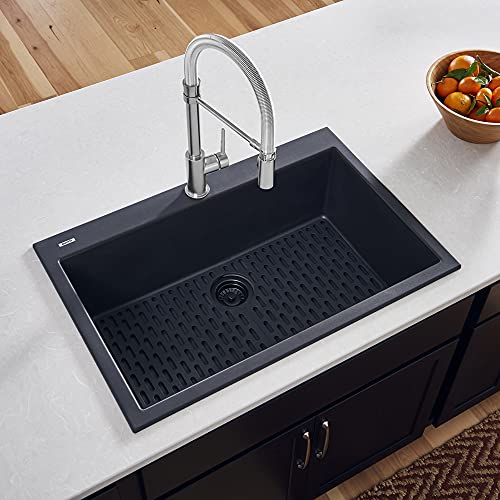 Ruvati Silicone Bottom Grid Sink Mat for RVG1030 and RVG2030 Sinks - Black - RVA41030BK by Ruvati - Image 4