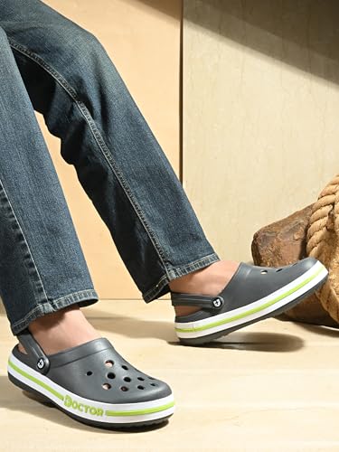 Image of Men Clogs with Back Strap | Lightweight Comfort Footwear | Cushioned EVA Sole | Anti-Slip Everyday Wear Clogs for Indoor, Outdoor, Work & Casual Use
