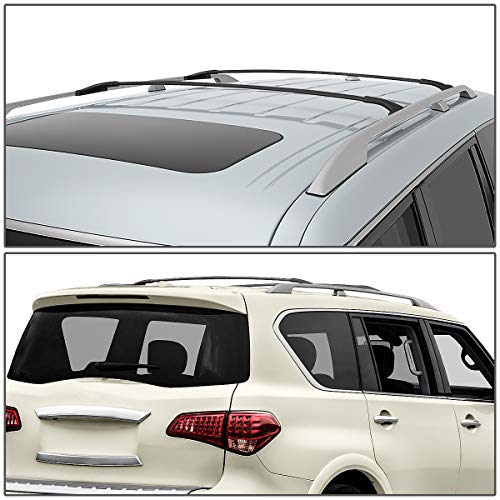 Pair Oe Style Aluminum Roof Rack Rail Cross Bars Cargo Carrier Compatible With Infiniti Qx56 Qx80 11-19 #TOP5