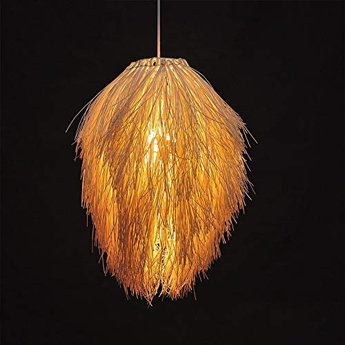 Lustre pendentif en cône de pin pour remplacer un éclairage trop éblouissant