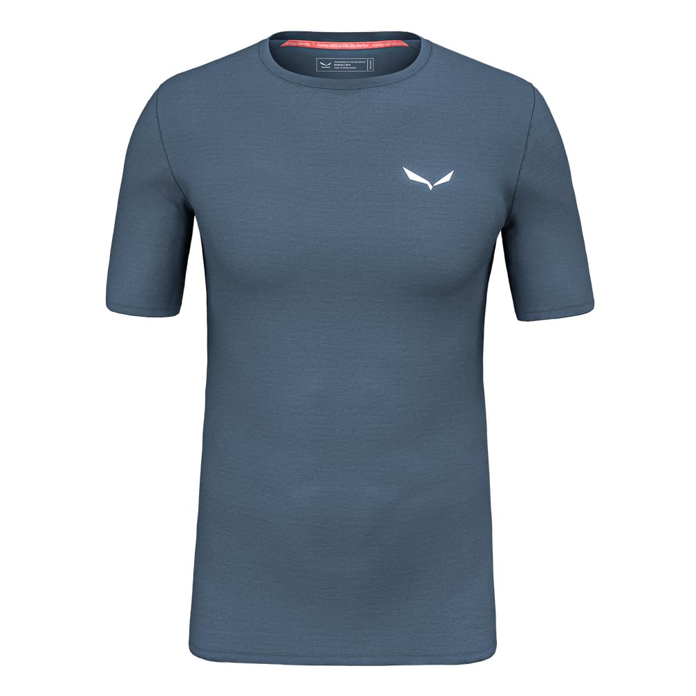 Salewa Herren Cristallo Warm Amr M T-SRT. Shortsleeve Tee, Dark Denim, XXL EU