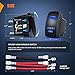 Nilight Cooling Fans Rocker Switch Led Light Bar 5Pin Laser On Off SPST switches 20A/12V 10A/24V Blue with Jumper Wires Set for Cars Trucks RVs