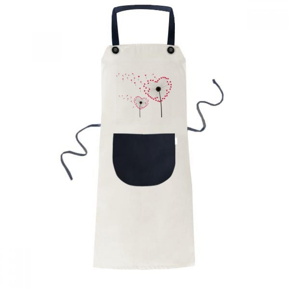 Tablier de cuisine pissenlit réglable et anti-taches avec poche frontale