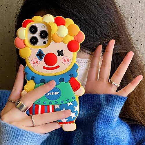 Mme Cartoon Case For Iphone 13 Case Clown Cute 3D Character Soft Silicone Fashion Cool Design Funny Pretty Shockproof Cover For Girls Teens Woman #TOP4