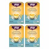 Yogi Tea Comforting Chamomile Tea - 16 Tea Bags per Pack (4 Packs) - Organic...