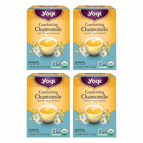 Yogi Comforting Chamomile Tea, 16 Tea Bags (4 Pack)