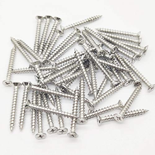 Tornillo M5x40 mm cabeza plana acero inoxidable 50 pcs miniatura 2