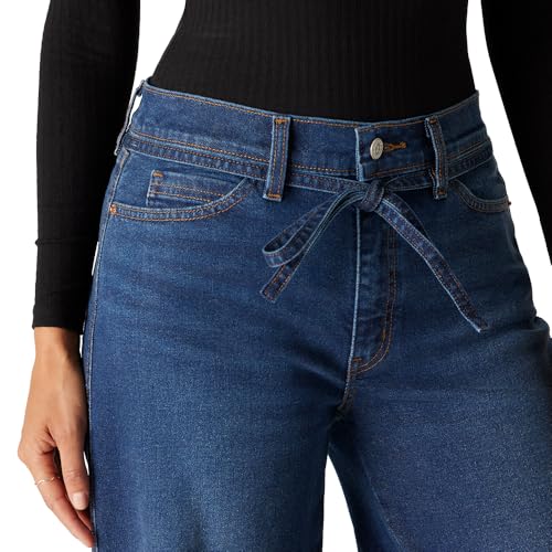 Levi Strauss Signature Gold Women's Heritage Belted Wide Leg Jeans Mid-Rise Stretch Denim (Available in Plus), Bayou Blues, 2 - image 5