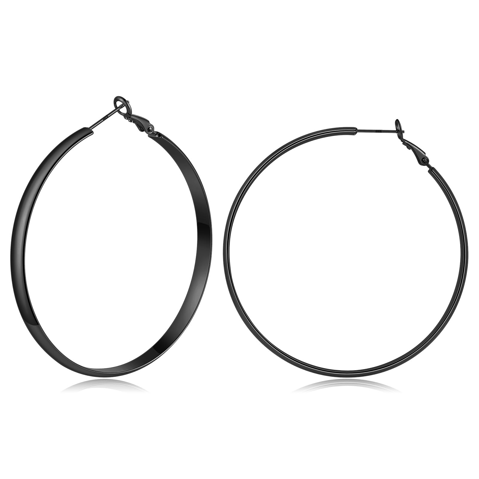 Gold Hoop Earrings for Women with 925 Sterling Silver Post
