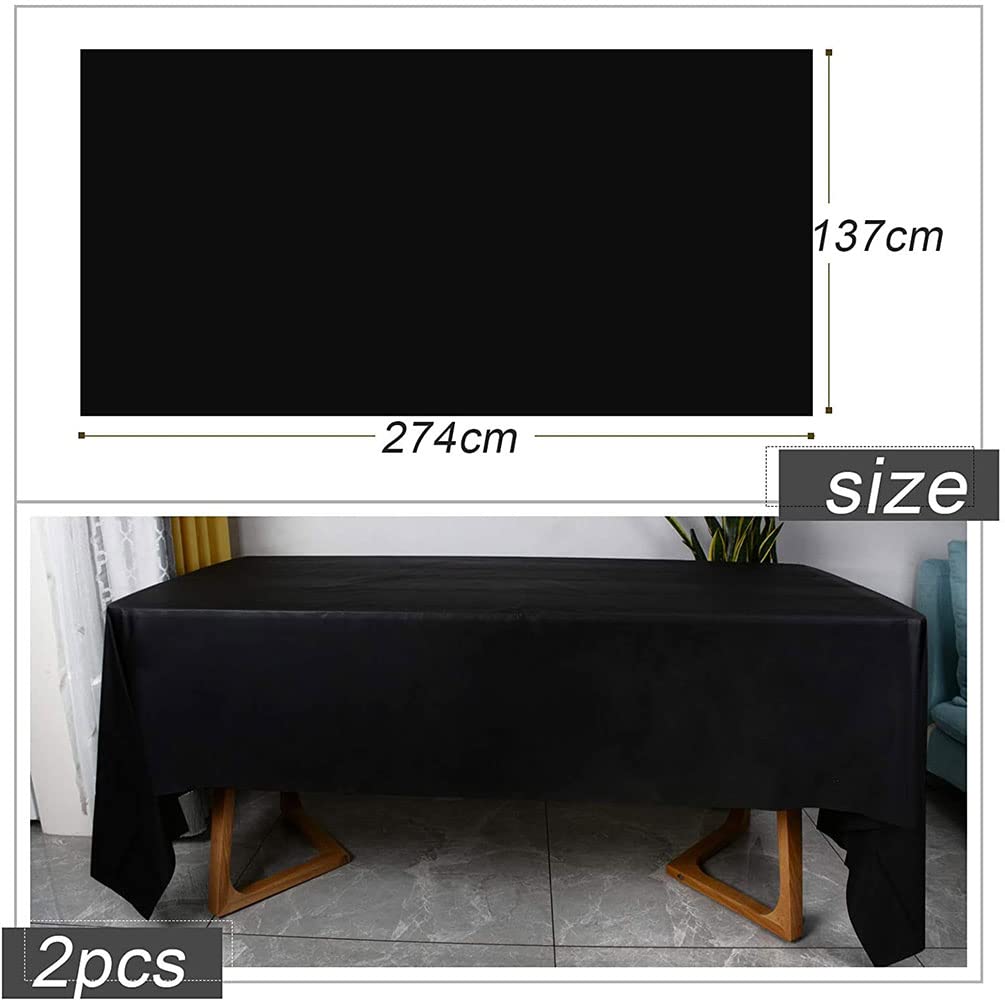 Confezione 2 Tovaglie Pasquali In Plastica Verde, 137x274 Cm, Impermeabili E Anti-olio, Per Feste, Picnic E BBQ, Usa E Getta