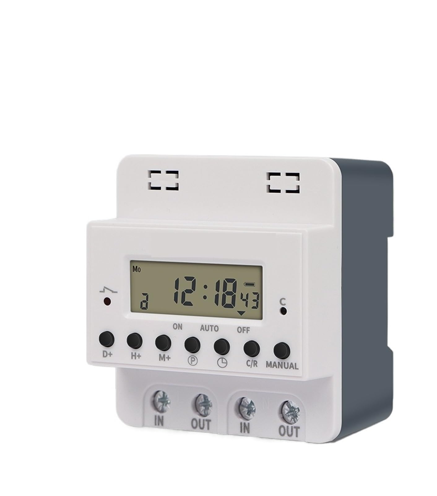 Interruttore Timer elettronico Digitale 60A 220V Regolatore di Tempo di Controllo della temporizzazione programmabile settimanale Il relè su Guida DIN può Essere Impostato for 168 Ore