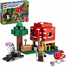 LEGO 21179 Minecraft The Mushroom House Set, Building Toy for Kids Age 8 plus, Gift Idea with Alex, Mooshroom & Spider Jockey Figures