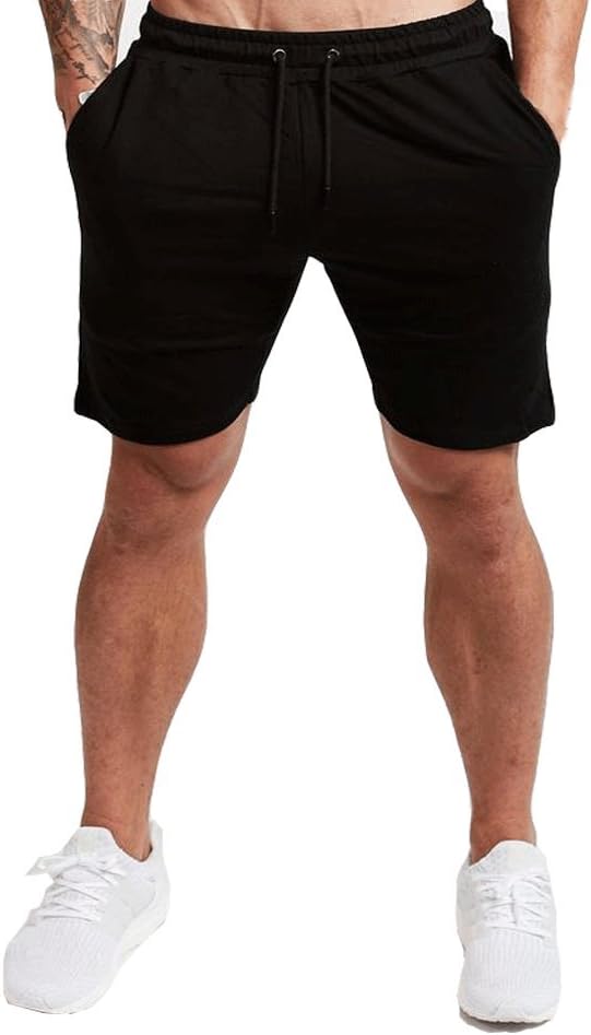 EVERWORTH Men's Casual Training Shorts Gym Workout Fitness Short Bodybuilding Running Jogging Short Pants