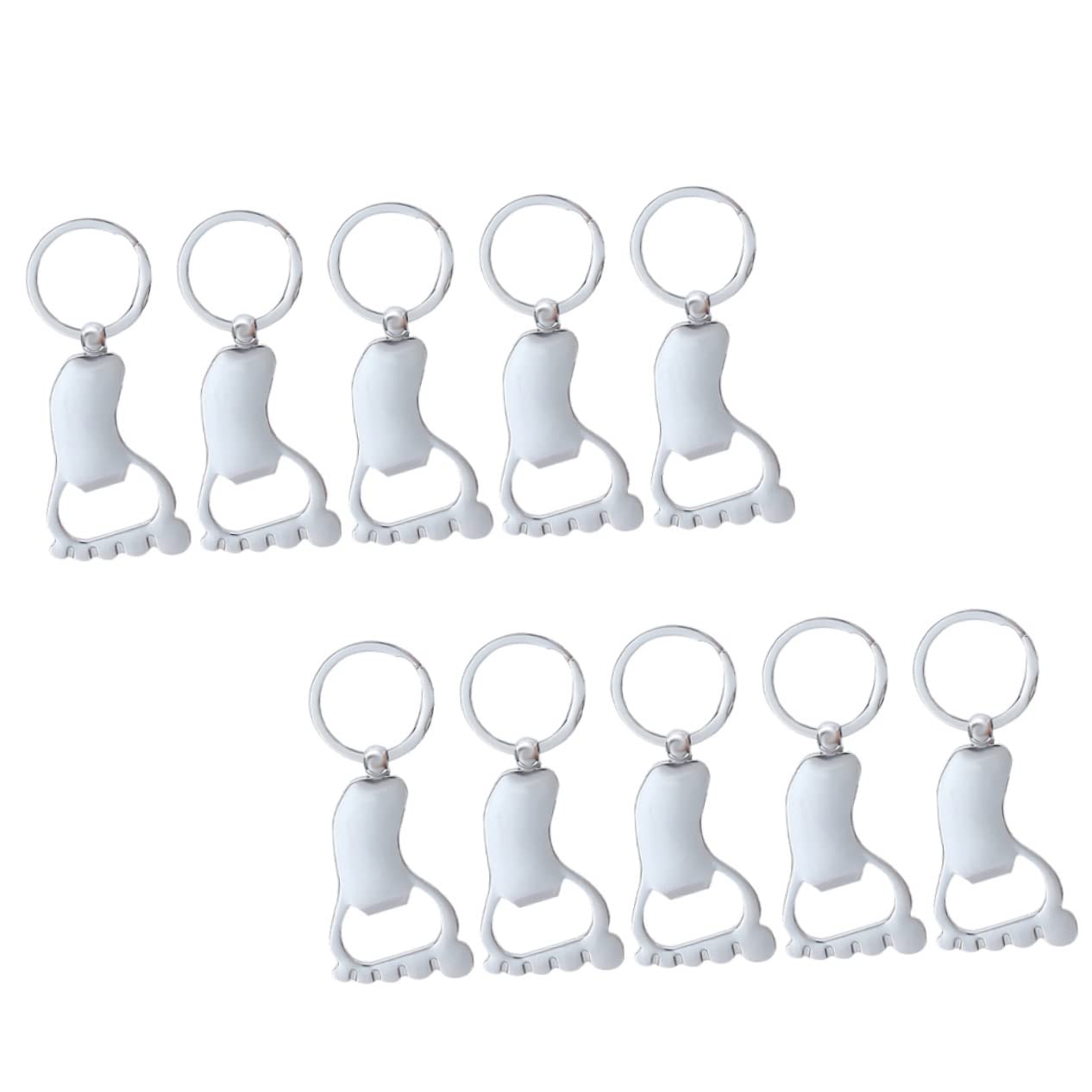 Cabilock 10 Juegos Abrebotellas De Pie Accesorios Tapa Artilugio Condujo Abrel De Cerveza Garrota Birretes Bar Bottle Opener Tripe Suministros Para Acampar Llavero Metal Silver 10 Uds * 10