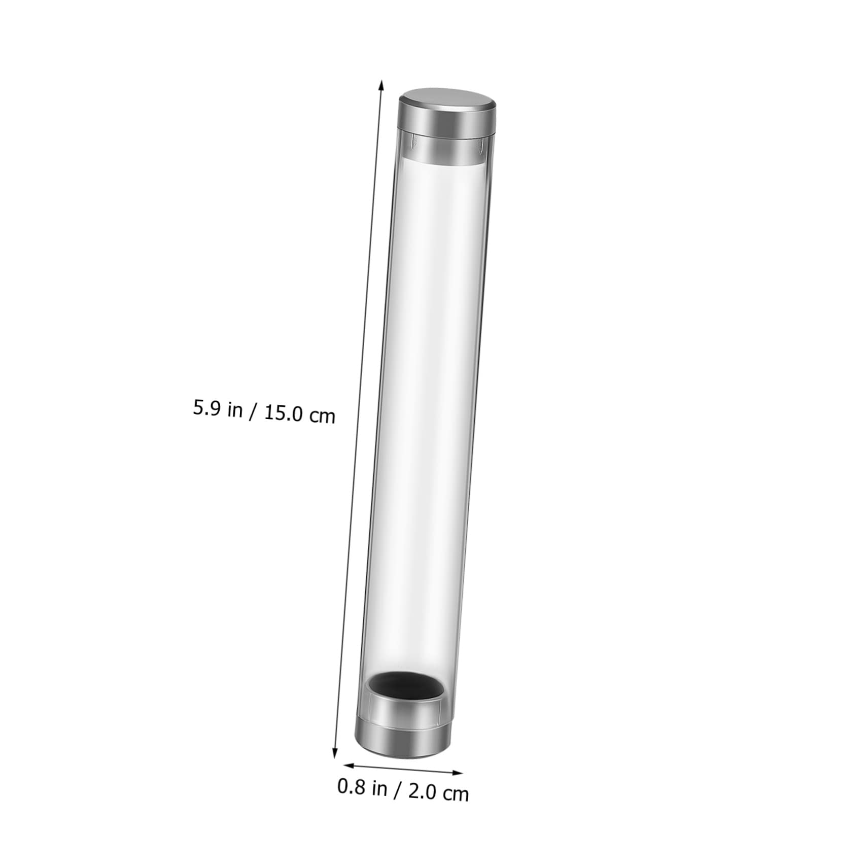 VILLCASE 30 Pezzi Custodie Trasparenti in Acrilico per Penne Penne Cilindrico Singolo Contenitori Resistenti Ufficio e Scuola Protezione Compact per Stilografiche e