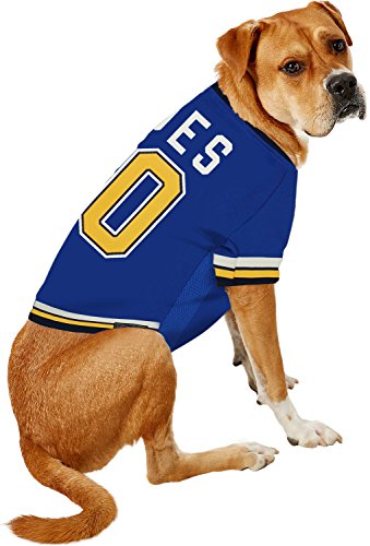 Image of Pets First NHL St.Louis Blues Jersey for Dogs & Cats, Small. - Let Your Pet Be A Real NHL Fan!,1 Count