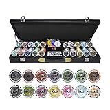 RKRXDH 200,300,400,500PCS / Conjunto Casino Texas Hold'em ABS Fichas De Póquer con Cuero Maleta Casino Poker Chips Poker Chips De La Tabla (Color : 500pcs)