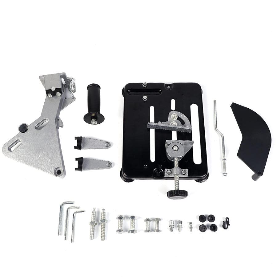 Image of Angle Grinder Stand Base Compatible For 100-125 Cutter Angle Grinder Power Tool Accessory (Material : Aluminium, Type : Angle Grinder Stand, Compatible : 100mm /125mm)