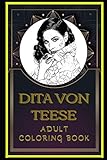 dita von teese parfum  Dita Von Teese Adult Coloring Book: Color Out Your Stress with Creative Designs