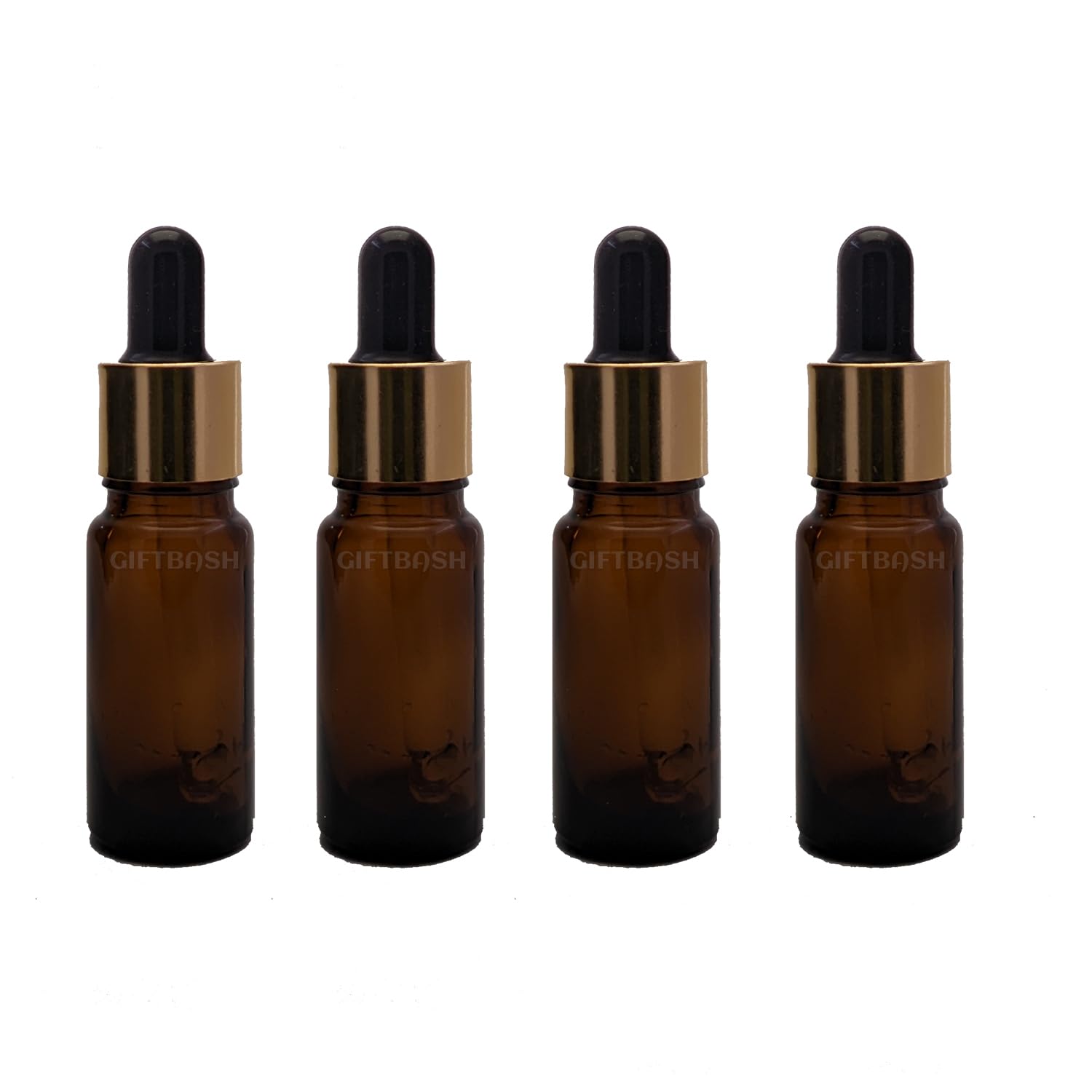 10 ML Empty Amber Glass Bottle With Glass Dropper,Suitable To Store Essential Oil and for multiuse, Pack of (8)-image-15