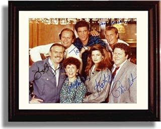 Cheers Autograph Promo Print - Cheers Cast - Framed 8x10