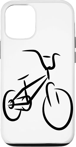 Vista 67 de iPhone 12 mini BMX Bike Drawing BMX Cyclist Bike Motocross Case