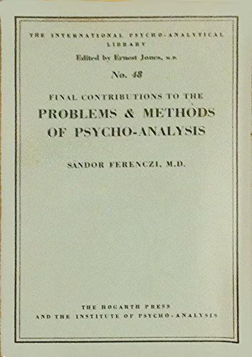 Final Contributions to the Problems & Methods o... B01MZD701S Book Cover