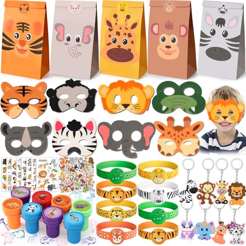 98Stk. Dschungel Mitgebsel Kindergeburtstag Gastgeschenke mit Filz...