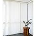 DALIX White Vertical Replacement Blinds Slats Sliding Door Window Patio (12 Pack)