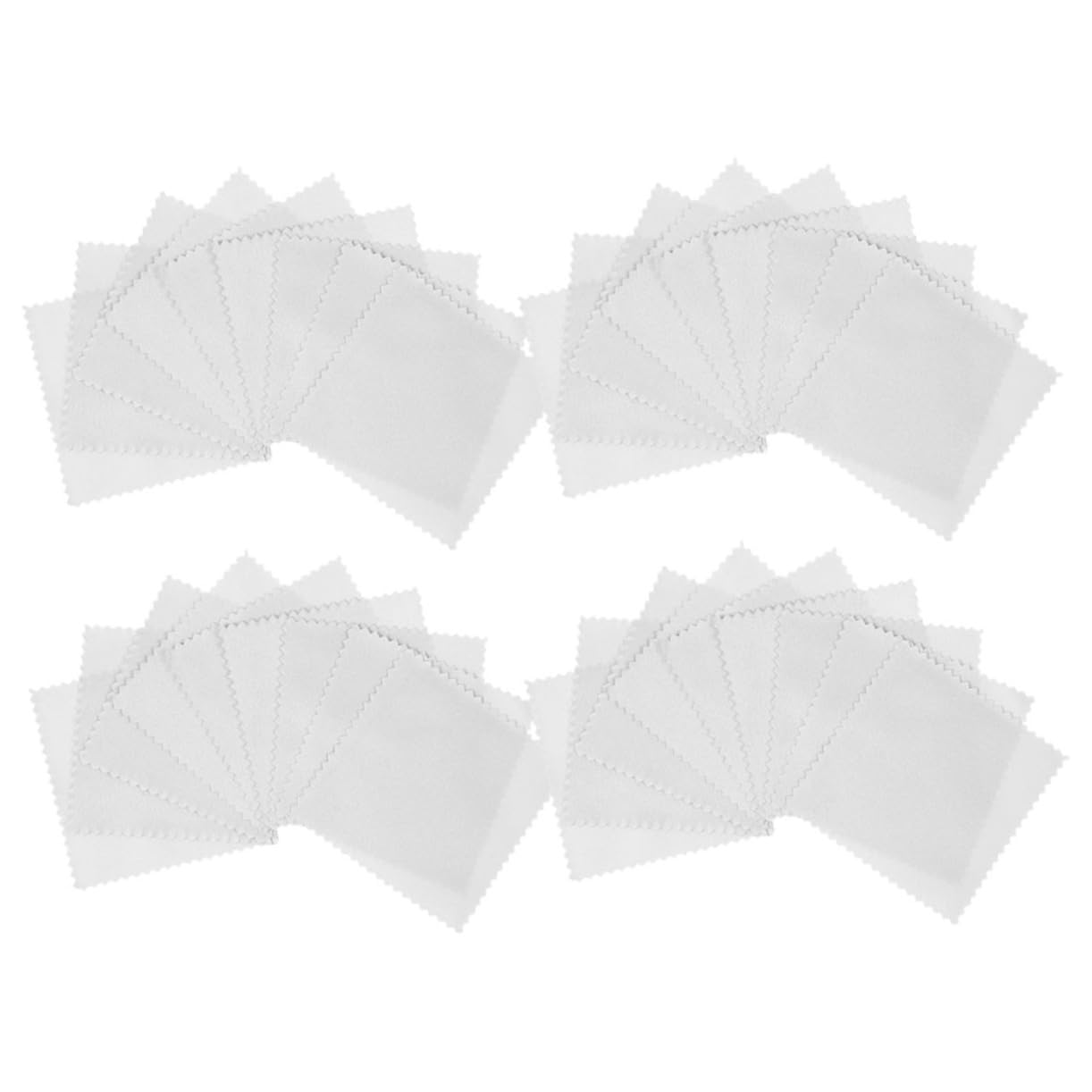 VILLCASE 300 Stk Schmuck-Reinigungstücher silber reinigen cleaning cloth Schmuckglanz Schmuck säubern Schmuckpflege Brillenputztuch Messing-Reinigungstücher Silber Polierwerkzeug Wildleder-