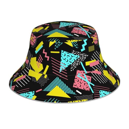 Image of Bucket Hat Beach Summer Sun Hat Reversible Fisherman Hats Double Sided Wearing for Women Men Boys Girls