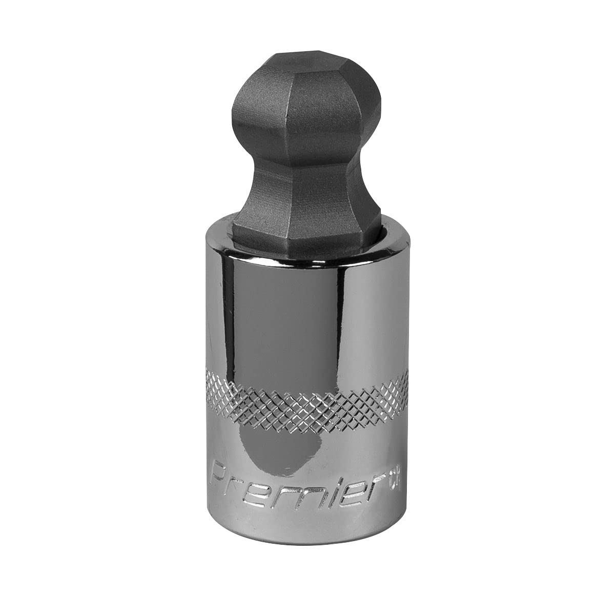 B&Q -  Ball-End Hex Socket Bit 17mm 1/2" Square Drive Chrome Plated Tool Sbbh012
