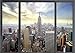 Produktbild decomonkey Fototapete selbstklebend New York Stadt City 343x256 cm XXL Selbstklebende Tapeten Wand Fototapeten Tapete Wandtapete klebend Klebefolie Fensterblick