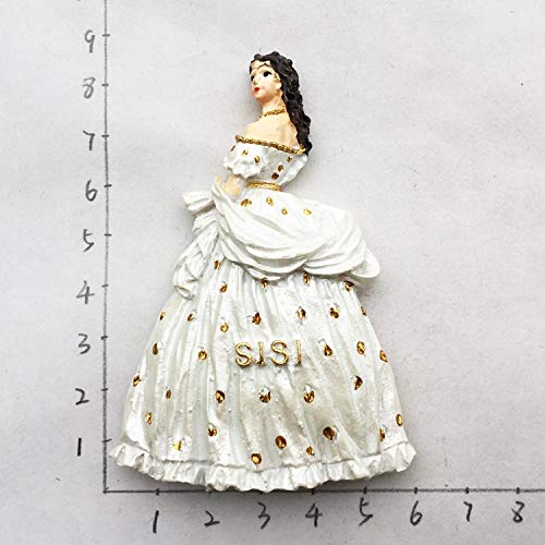 Magnete Frigo 3D Principessa Sissi – Souvenir Di Vienna Austria, 6x9 Cm, In Resina - 5