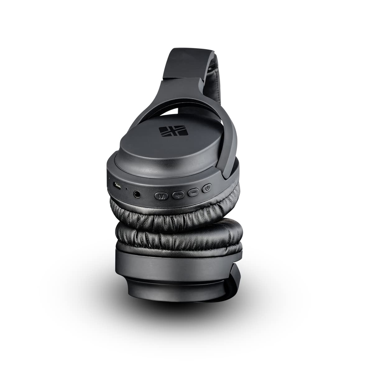 NEXT X4 Casque Bluetooth sans fil avec lecteur de carte SD intégré et fonction radio FM, noir