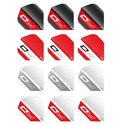 RED DRAGON Hardcore Selection Pack RD Extra Thick Standard Dart Flights - 4 Sets per Pack