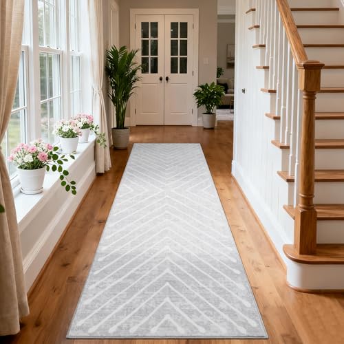ROYHOME Runner Rug 2x6 Washable Hallway Runner Rug Non Slip Kitchen Geoemtric Throw...