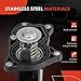 A-Premium Engine Coolant Thermostat Housing Assembly with Seal Compatible with BMW E36 Series 318i, 318is, 318ti, Z3, 1996 1997 1998 1999, 1.9L, Replace# 11531328884, 11531430017