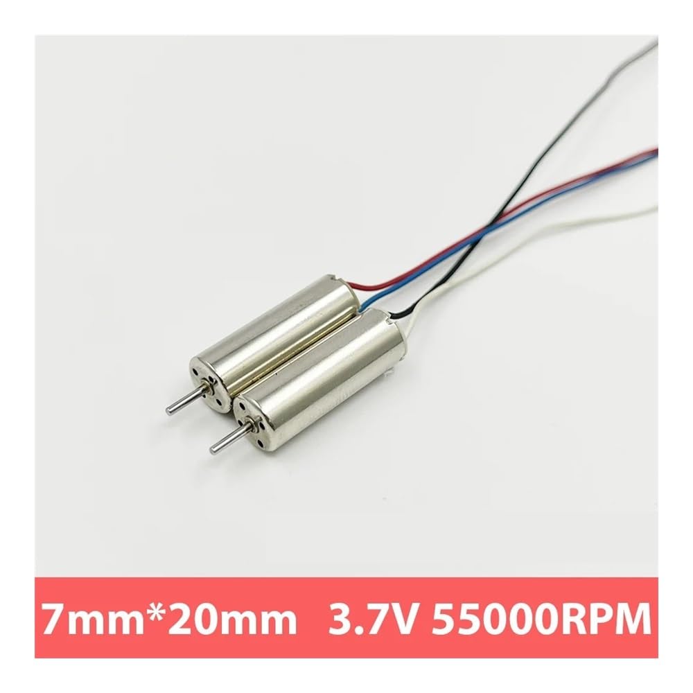 POWTAXBJGD 2PCS 7mm*20mm 720 Coreless Electronic Starter DC 3V 3.7V 55000RPM High Speed