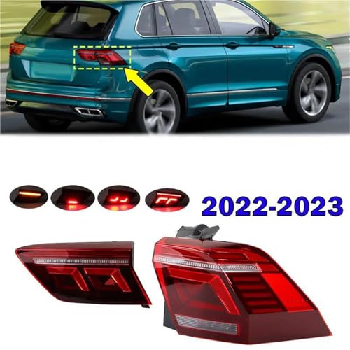 Feu arrière à LED pour Tiguan 2022 2023 extérieur droit