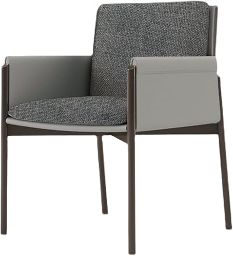 Miniatura 7 de sillas de comedor sillas de cocina modernas, silla de comedor con patas de metal para sala de estar, cocina moderna (marrón)