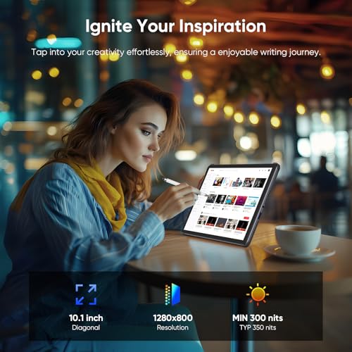 AE86 2-in-1 Tablet/Laptop (2025), 10.1\" Windows 11 Pro Tablet PC with Keyboard and Stylus Pen, 12GB RAM 256GB SSD, Intel Core m3-8100Y, MS Office 2024 Included, BT5.0 WiFi, USB A, Type-C, Micro HDMI - Thumbnail 4