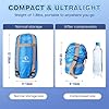 REDCAMP Kids Mummy Ultra Lightweight Sleeping Bag for Backpacking, Comfort for Warm Weather, with Compression Sack, Blue #2