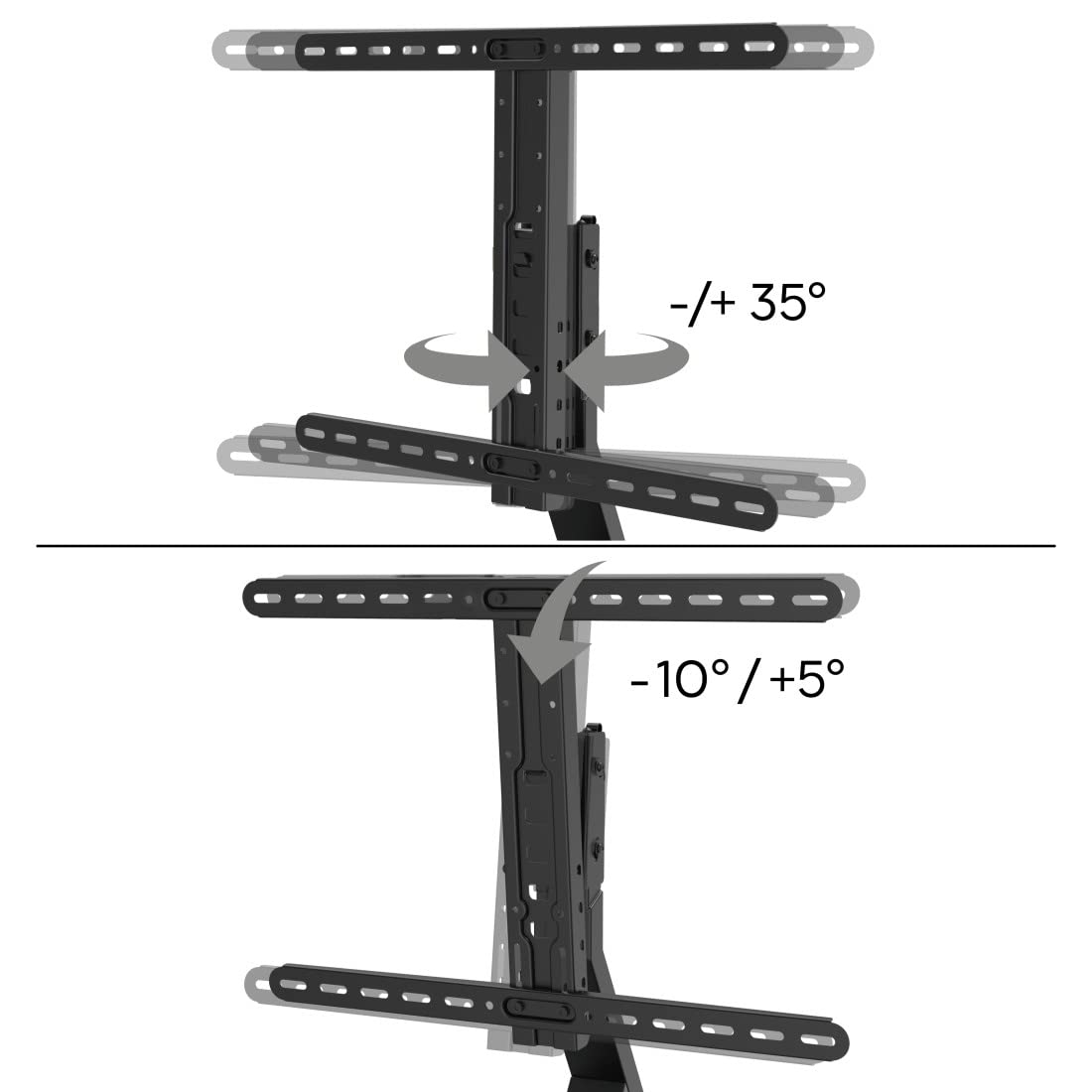 Soporte TV Sobremesa 600x400 Design 32´´-65´´ Negro
