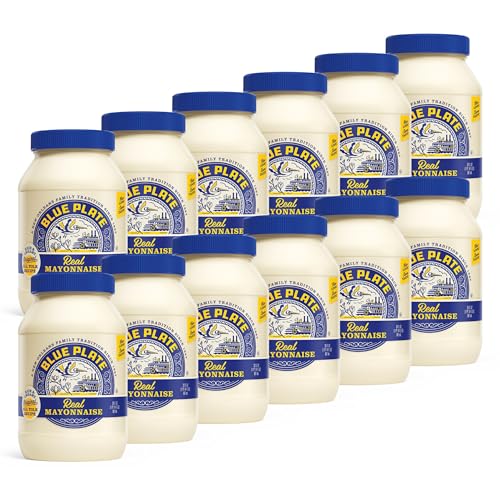 Image of Blue Plate Real Mayonnaise, 30 Fl Oz Jar (Pack of 12)