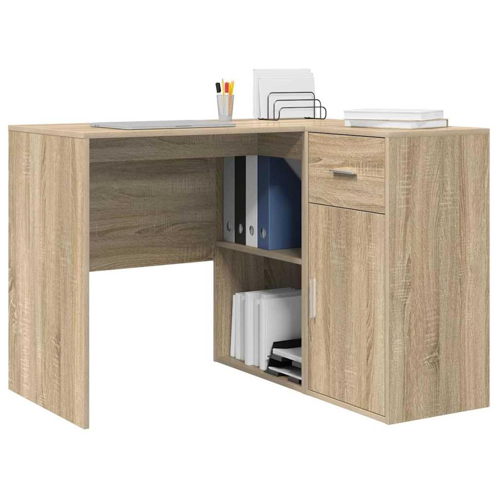 Vidaxl Corner Desk With Drawer Sonoma Oak 102 X 88 X 75 Cm