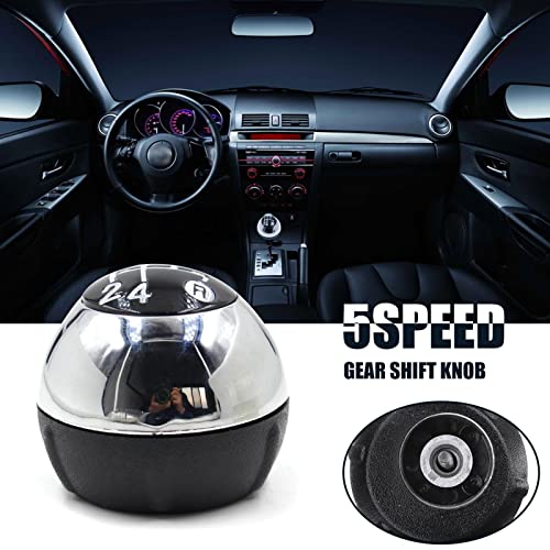 Stick Shift Knob,Transmission Shift Knob - Automotive 5-Speed Shifter Knobs, Compatible With Fiat500