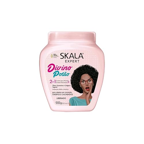 Skala Expert Divino Potao Scala Expert - Crema de tratamiento para cabello rizado 2 en 1, 35.27 oz
